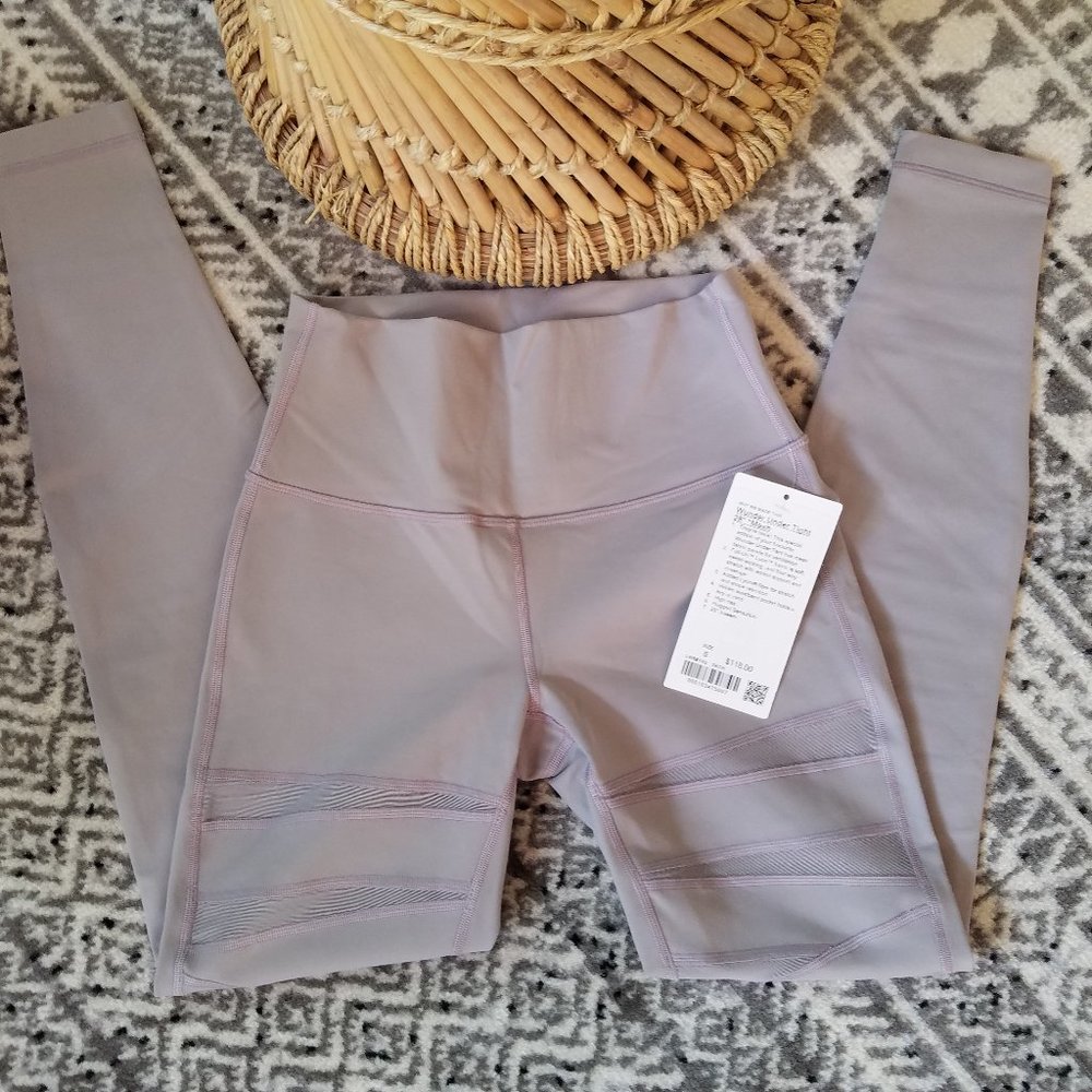 NWT Lululemon Wunder Under Tech Mesh Dark Chrome 6 - Picture 10 of 10